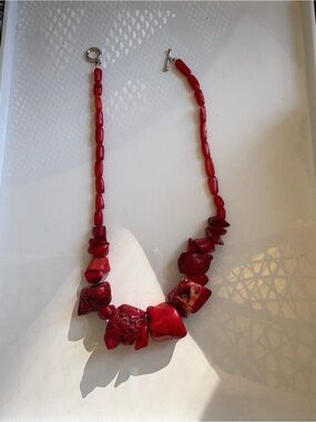 Red Coral Statement Necklace - Women Jewelry